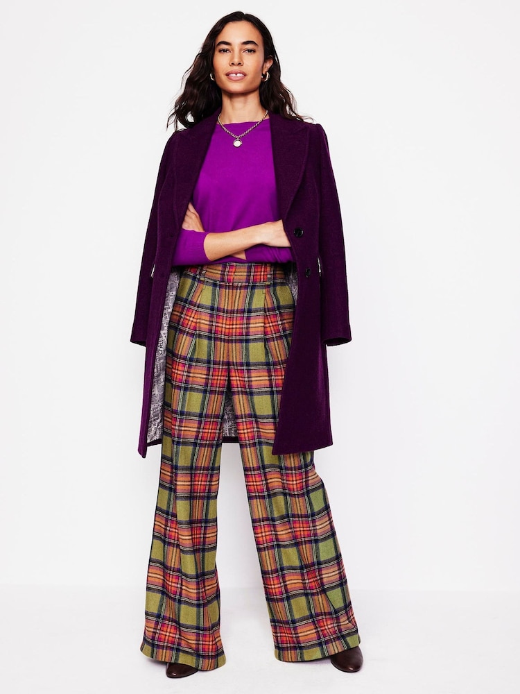Boden Green Petite Chiswick Wool Blend Trousers - Image 1 of 5