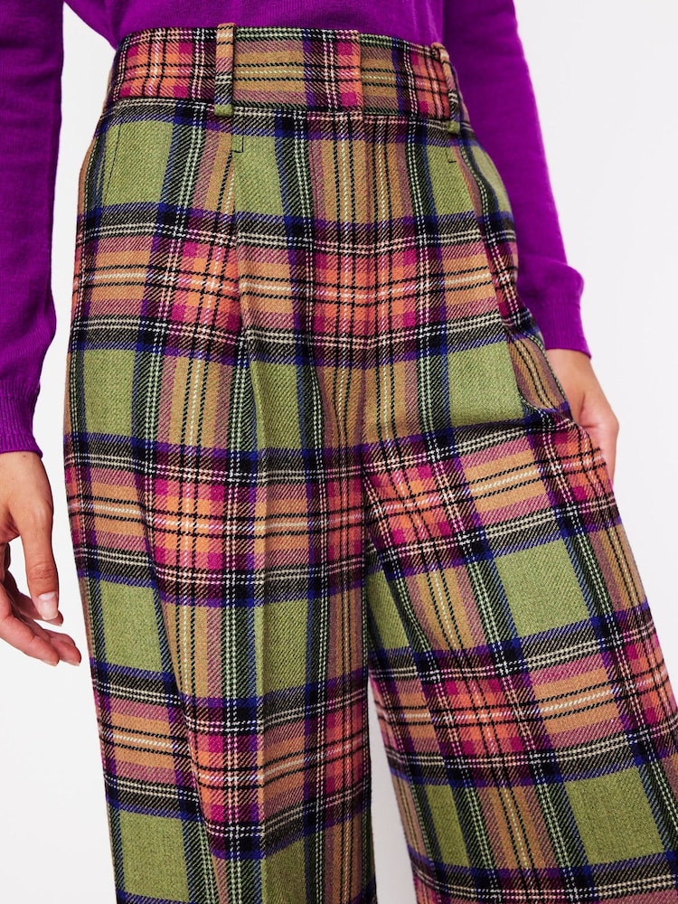 Boden Green Petite Chiswick Wool Blend Trousers - Image 2 of 5