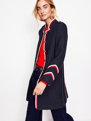 Boden Blue Petite Hamilton Tipped Coat - Image 4 of 5