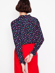 Boden Blue Petite Sienna Silk Shirt - Image 3 of 5