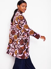 Boden Pink Petite Hamilton Velvet Coat - Image 2 of 4