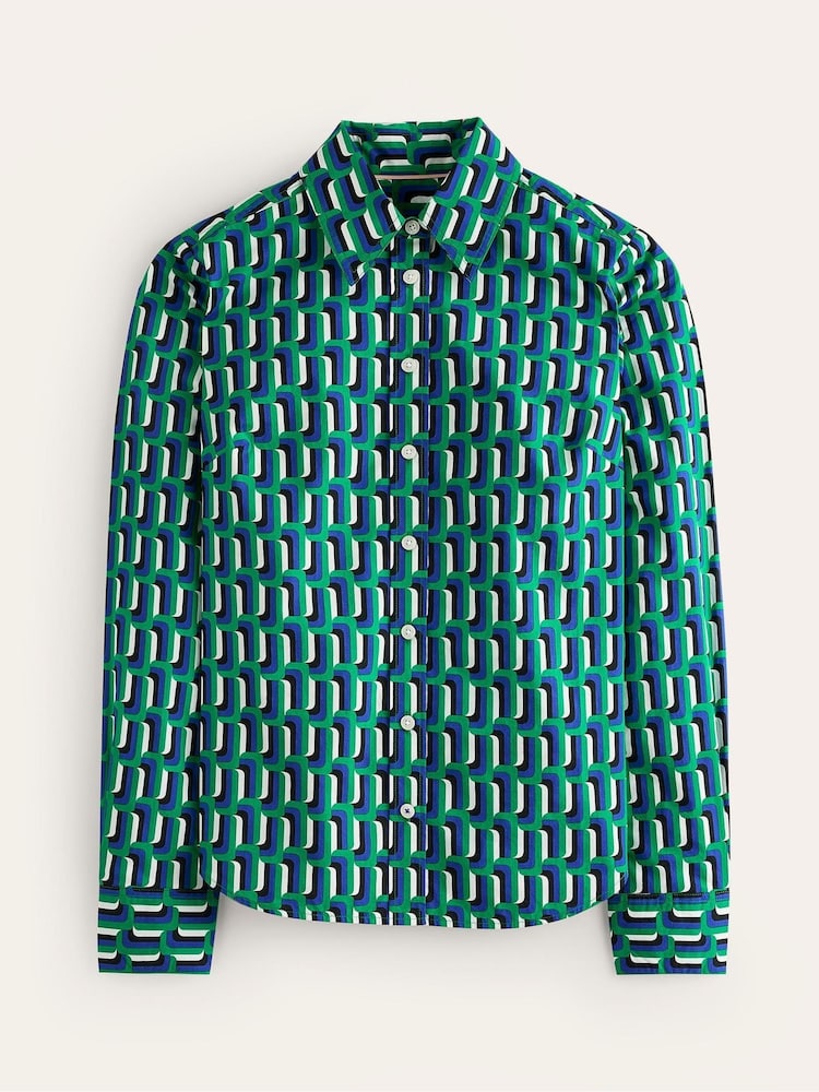 Boden Green Petite Sienna 100% Cotton Shirt - Image 5 of 5
