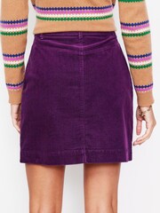 Boden Purple Petite Estella Cord Skirt - Image 4 of 5