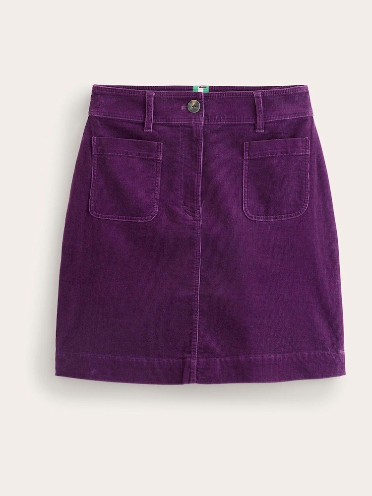 Boden Purple Petite Estella Cord Skirt - Image 5 of 5