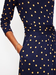 Boden Blue Petite Amelie Long Sleeve Midi Dress - Image 2 of 5