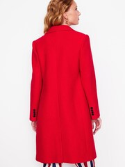 Boden Red Petite Chichester Textured Coat - Image 3 of 5
