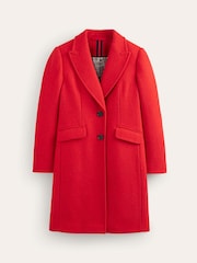 Boden Red Petite Chichester Textured Coat - Image 5 of 5