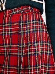 Boden Red Petite Helen Buckled Skirt - Image 4 of 5