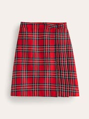 Boden Red Petite Helen Buckled Skirt - Image 5 of 5