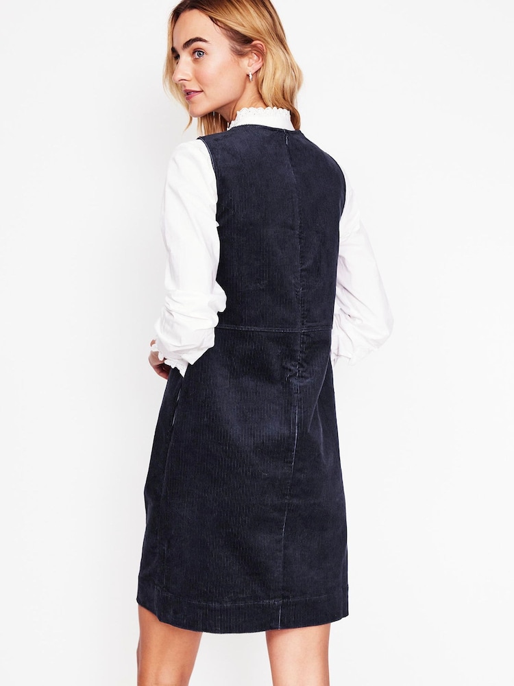 Boden Blue Petite Pia Corduroy Shift Dress - Image 3 of 5