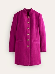 Boden Purple Petite Hamilton Textured Coat - Image 4 of 5