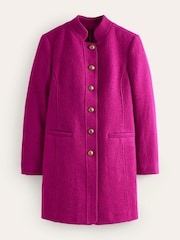 Boden Purple Petite Hamilton Textured Coat - Image 5 of 5