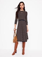 Boden Blue Petite Maria Knitted Midi Dress - Image 1 of 6