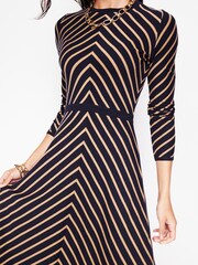Boden Blue Petite Maria Knitted Midi Dress - Image 3 of 6