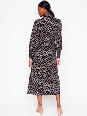 Boden Blue Petite Piping Zip-Up Ponte Dress - Image 3 of 5