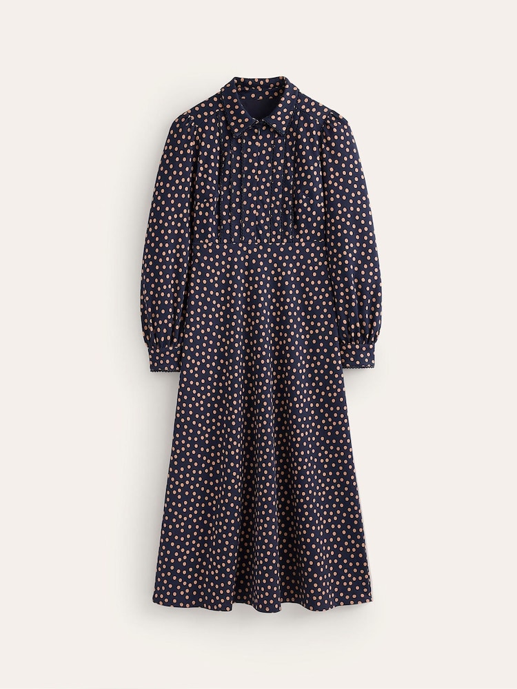 Boden Blue Petite Piping Zip-Up Ponte Dress - Image 5 of 5