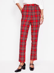 Boden Red Petite Kew Wool Blend Trousers - Image 1 of 5