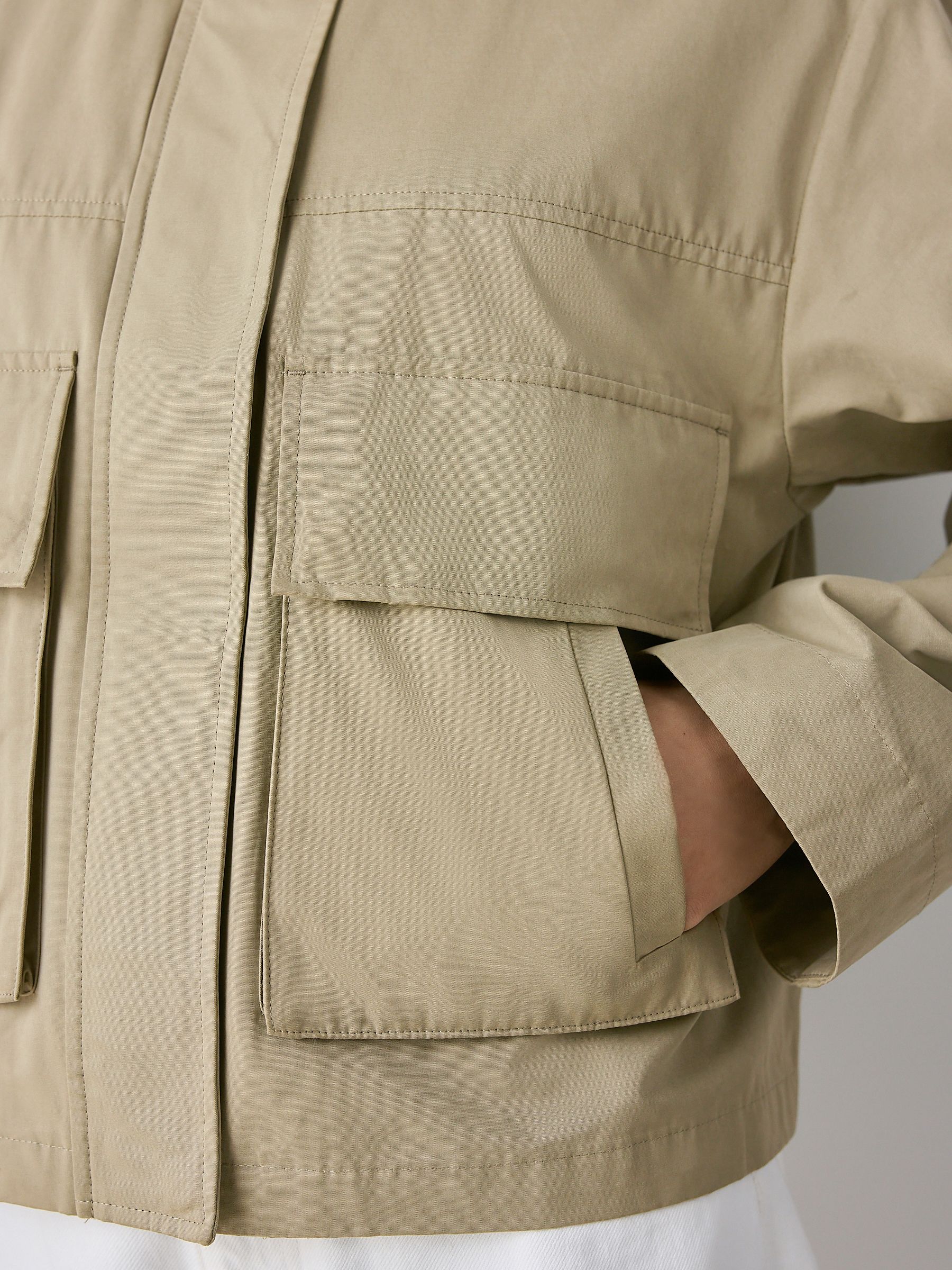 Buy Khaki Green Funnel Neck Utility Jacket from the Next UK online