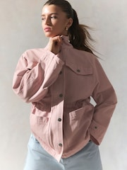 Pink Cotton Utility Jacket - Image 3 of 9