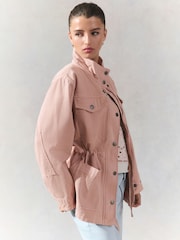 Pink Cotton Utility Jacket - Image 4 of 9
