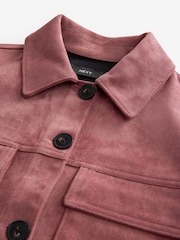 Pink Short Suedette Jacket - Image 8 of 9