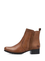 Rieker Womens Smart Ankle Brown Boots - Image 3 of 10