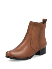Rieker Womens Smart Ankle Brown Boots - Image 4 of 10