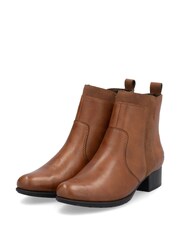 Rieker Womens Smart Ankle Brown Boots - Image 6 of 10