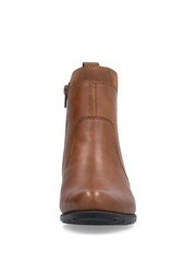 Rieker Womens Smart Ankle Brown Boots - Image 9 of 10