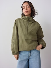 Khaki Green Overhead Rain Jacket - Image 3 of 9
