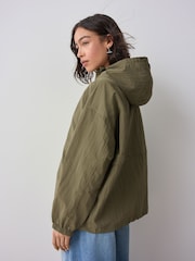Khaki Green Overhead Rain Jacket - Image 4 of 9
