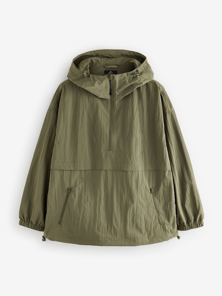 Khaki Green Overhead Rain Jacket - Image 7 of 9