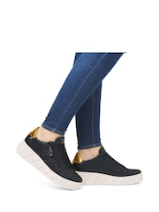 Rieker Womens Wedge Trainer White Shoes - Image 10 of 10
