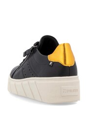 Rieker Womens Wedge Trainer White Shoes - Image 8 of 10