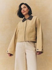 Neutral 100% Cotton Worker Jacket - Image 2 of 10