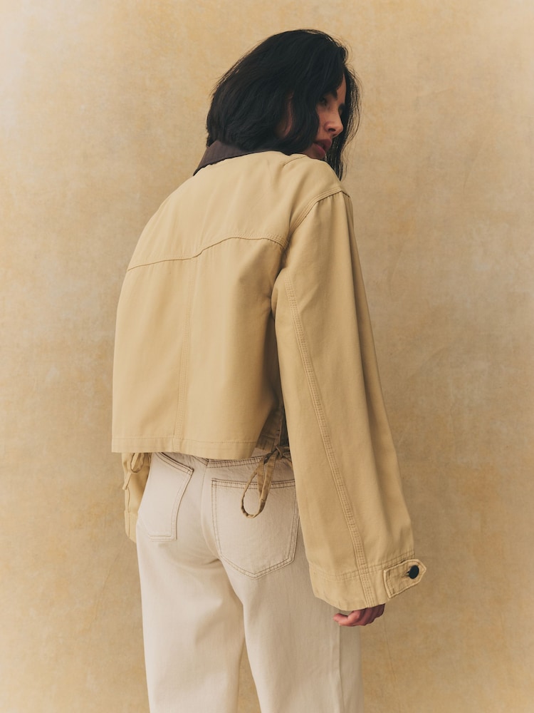 Neutral 100% Cotton Worker Jacket - Image 4 of 10