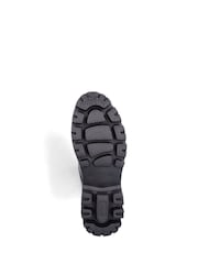 Rieker Womens Front Zip Black Boots - Image 9 of 11