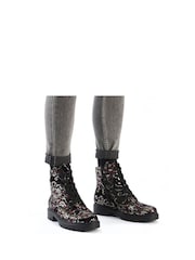 Rieker Womens Military Black Boots - Image 1 of 11