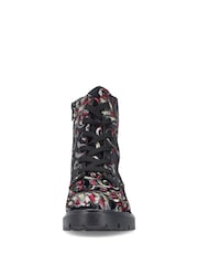 Rieker Womens Military Black Boots - Image 10 of 11