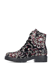 Rieker Womens Military Black Boots - Image 3 of 11