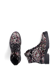 Rieker Womens Military Black Boots - Image 7 of 11