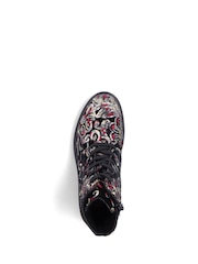 Rieker Womens Military Black Boots - Image 8 of 11