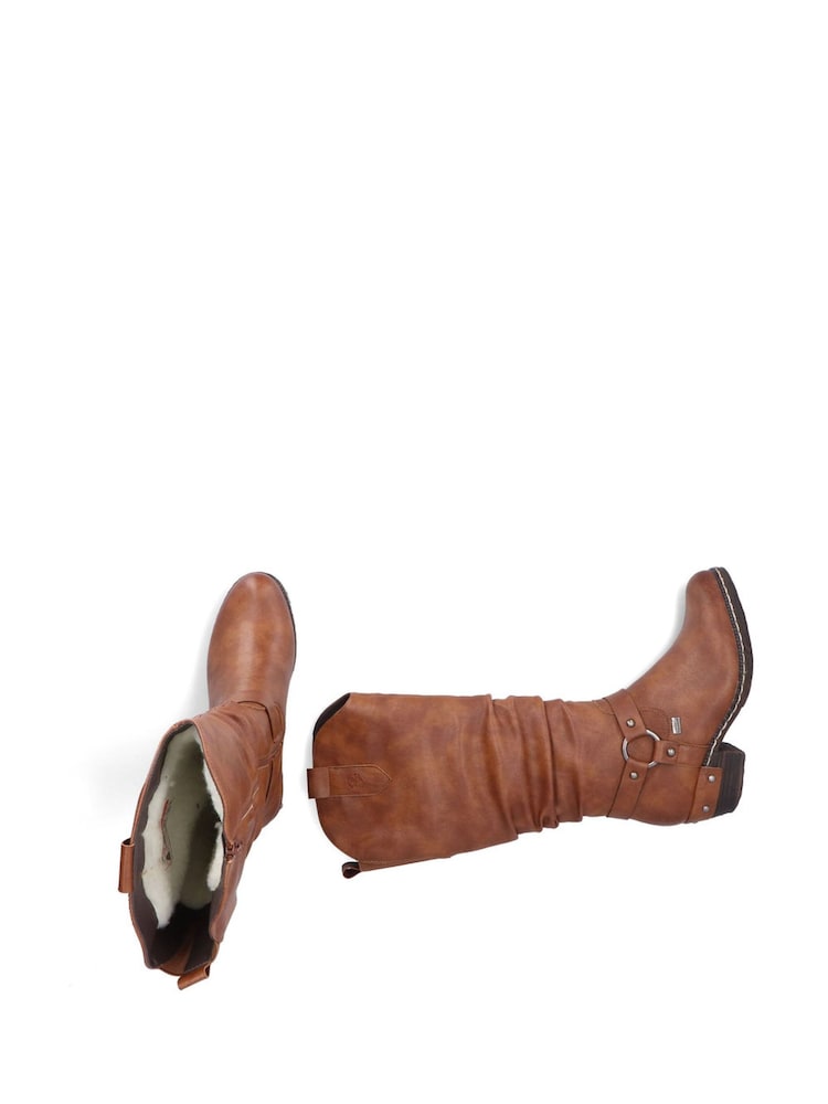 Braun - Rieker Damen knielange Westernstiefel in Braun - Bild 11 von 11 Braun - Rieker Damen knielange Westernstiefel in Braun - Bild 11 von 11