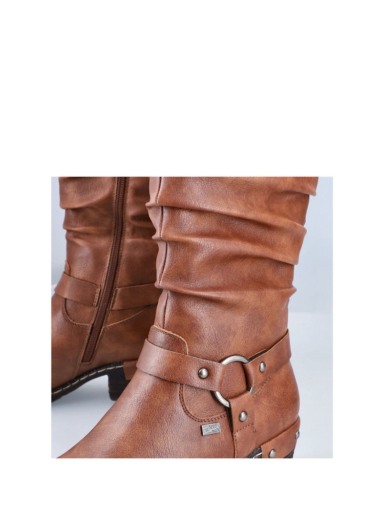 Braun - Rieker Damen knielange Westernstiefel in Braun - Bild 2 von 11 Braun - Rieker Damen knielange Westernstiefel in Braun - Bild 2 von 11