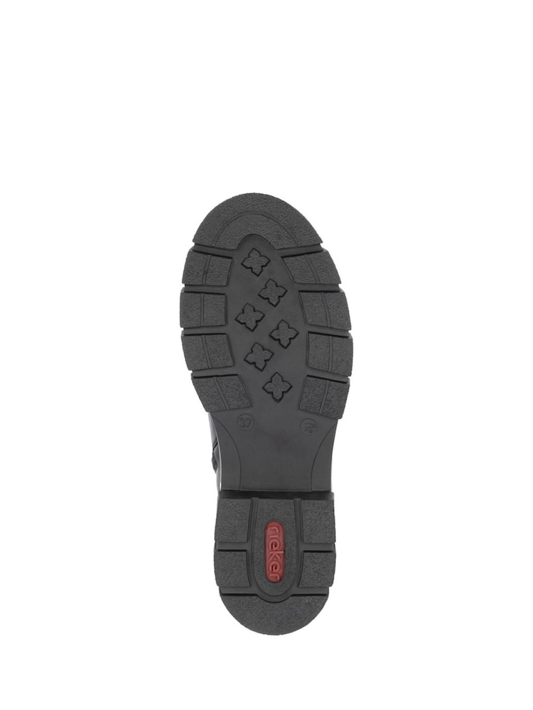 Rieker Schwarze Chelsea-Stiefel im Biker-Stil für Damen - Bild 10 von 10 Rieker Schwarze Chelsea-Stiefel im Biker-Stil für Damen - Bild 10 von 10
