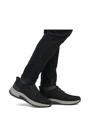 Czarny - Rieker Mens Ready To Go "Hands Free" Casual Shoes - Image 1 of 10
