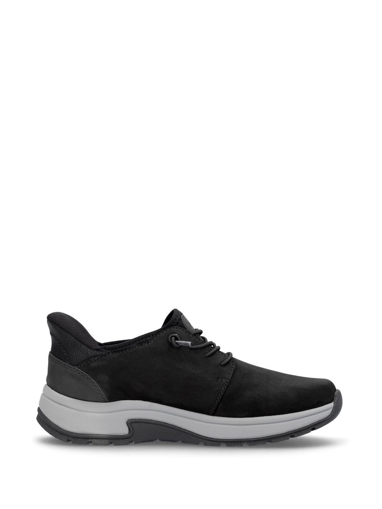 Czarny - Rieker Mens Ready To Go "Hands Free" Casual Shoes - Image 2 of 10