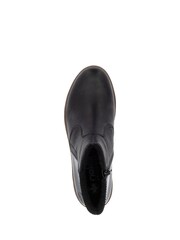 Rieker Womens Wedge Ankle Black Boots - Image 9 of 10