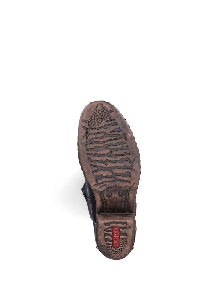 Schwarz - Rieker Damen knielange Westernstiefel in Braun - Bild 11 von 11 Schwarz - Rieker Damen knielange Westernstiefel in Braun - Bild 11 von 11