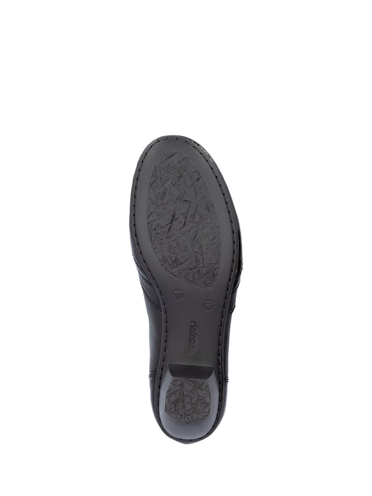 Rieker Womens Smart Heeled črna čevlji - Slika 10 iz 10